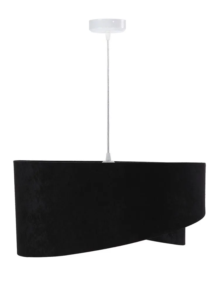 Lampa wisząca GEMSTONE czarna/biała nowoczesna do salonu | MIRAT. w stylu kolekcja