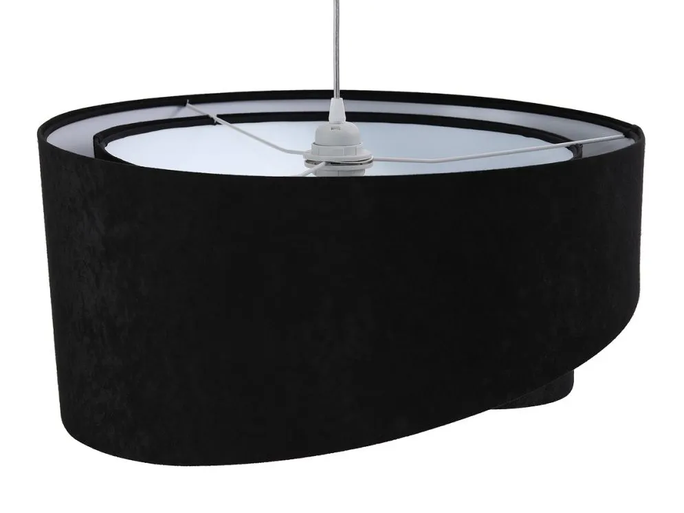 Lampa wisząca GEMSTONE czarna/biała nowoczesna do salonu | MIRAT. w stylu kolekcja