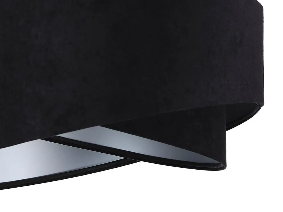 Lampa wisząca GEMSTONE czarna/srebrna asymetryczna elegancka | MIRAT. w stylu  kolekcja