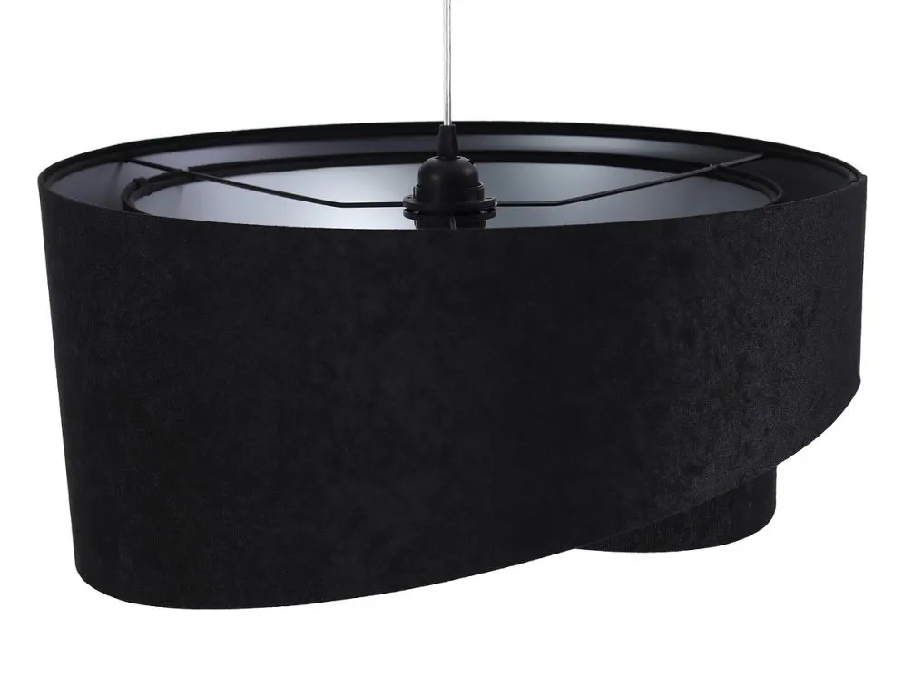Lampa wisząca GEMSTONE czarna/srebrna asymetryczna elegancka | MIRAT. w stylu  kolekcja