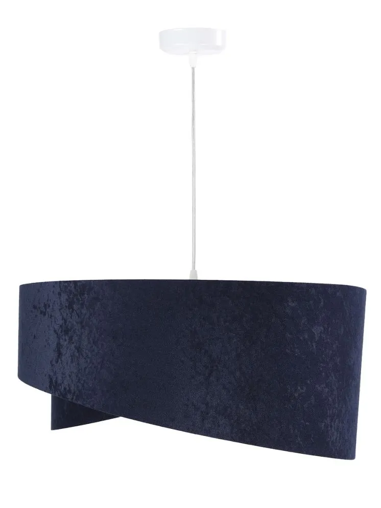Lampa wisząca GEMSTONE granatowa/srebrna dwukolorowa nowoczesna | MIRAT. w stylu kolekcja