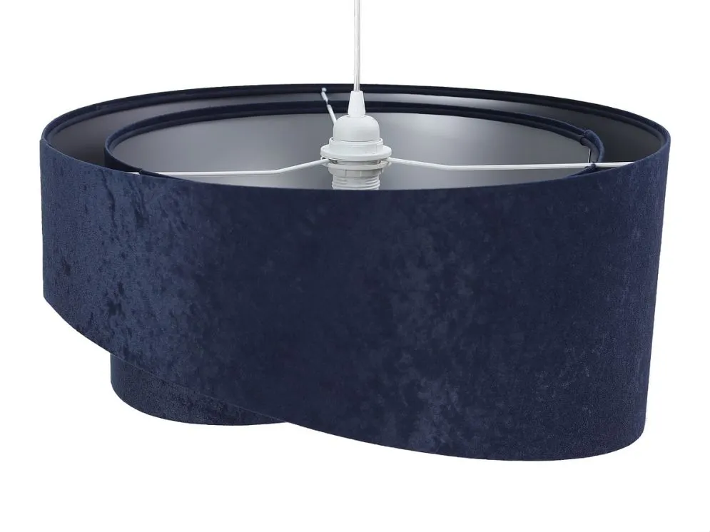 Lampa wisząca GEMSTONE granatowa/srebrna dwukolorowa nowoczesna | MIRAT. w stylu kolekcja