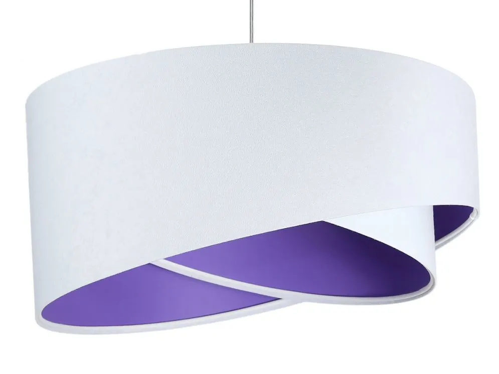Lampa wisząca GEMSTONE WHITE biała/ciemnofioletowa nowoczesna | MIRAT. w stylu kolekcja