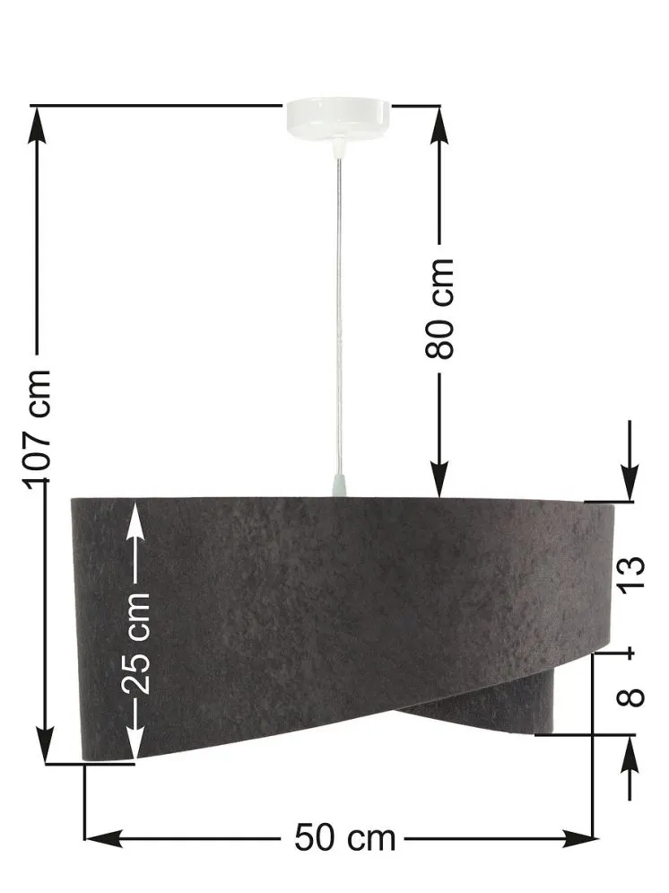 Lampa wisząca GEMSTONE GRAY grafitowa/miętowa nowoczesna | MIRAT. w stylu  kolekcja