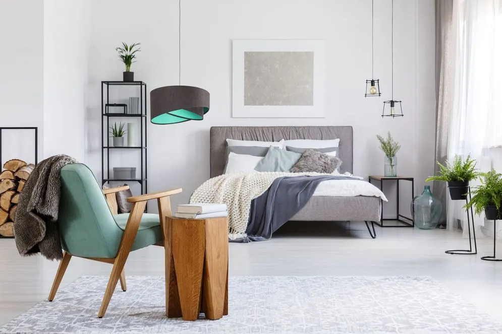 Lampa wisząca GEMSTONE GRAY grafitowa/miętowa nowoczesna | MIRAT. w stylu  kolekcja