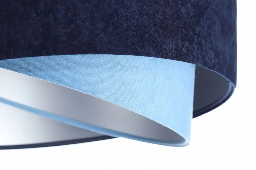 Lampa wisząca THUNDERCLOUD BLUE granatowa/srebrna nowoczesna do salonu | MIRAT. w stylu kolekcja