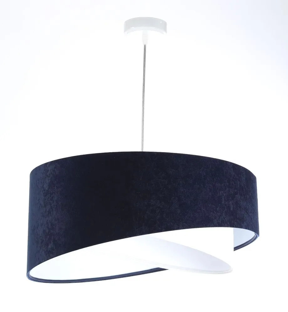 Lampa wisząca THUNDERCLOUD WHITE granatowa/biała do salonu | MIRAT. w stylu  kolekcja