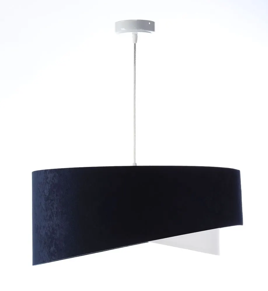 Lampa wisząca THUNDERCLOUD WHITE granatowa/złota asymetryczna | MIRAT. w stylu  kolekcja