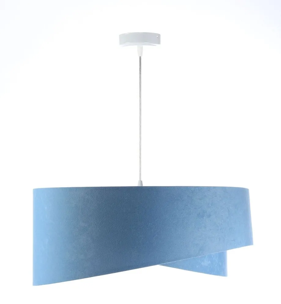Lampa wisząca GEMSTONE błękitna/biała asymetryczna dwukolorowa | MIRAT. w stylu kolekcja