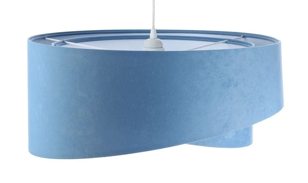 Lampa wisząca GEMSTONE błękitna/biała asymetryczna dwukolorowa | MIRAT. w stylu kolekcja