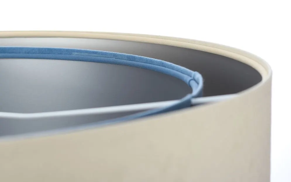 Lampa wisząca BEIGE beżowa/niebieska/srebrna asymetryczna | MIRAT. w stylu  kolekcja