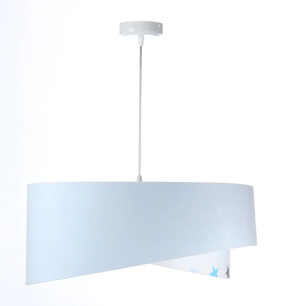 Lampa wisząca DREAMER biała/niebieska aksamitna do pokoju | MIRAT. w stylu  kolekcja