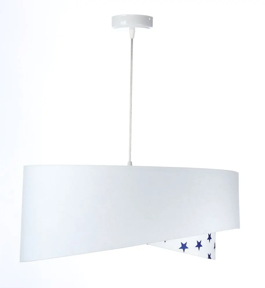 Lampa wisząca DREAMER biała welurowa do pokoju dziecięcego | MIRAT. w stylu kolekcja