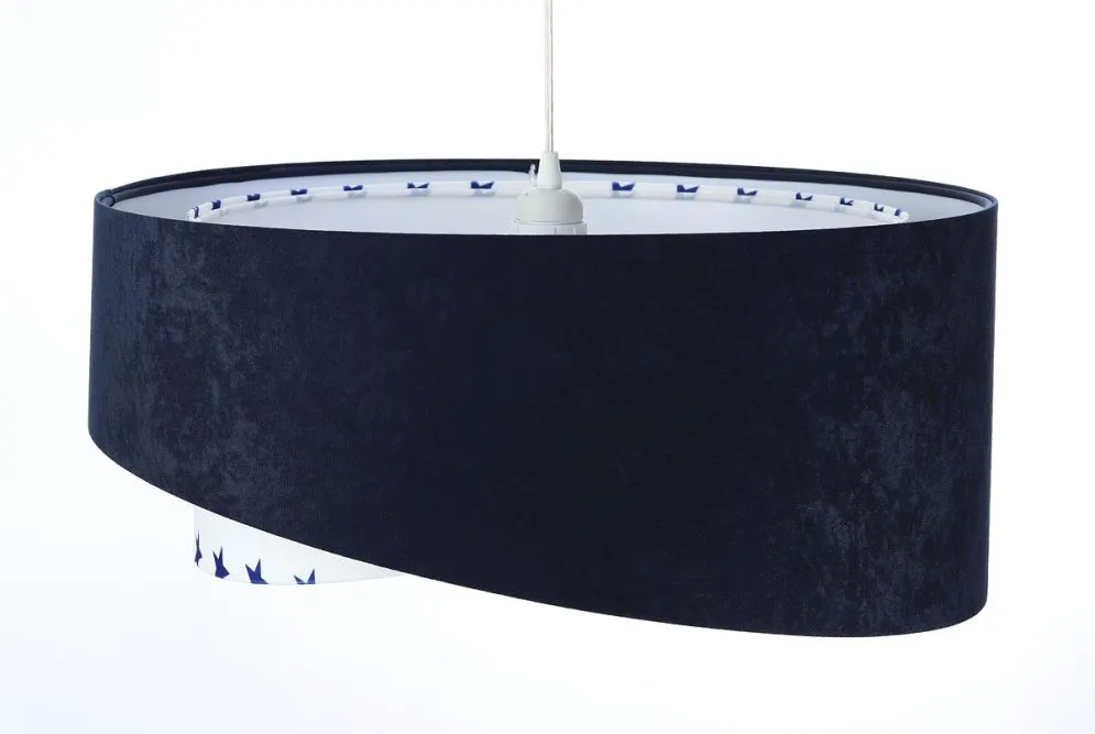 Lampa wisząca DREAMER granatowa asymetryczna w gwiazdki | MIRAT. w stylu kolekcja