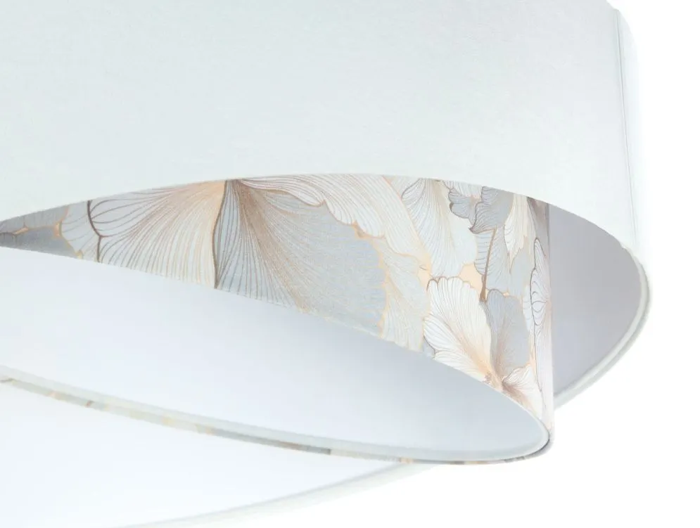 Lampa wisząca WHITE FLOWER biała aksamitna nowoczesna | MIRAT. w stylu kolekcja