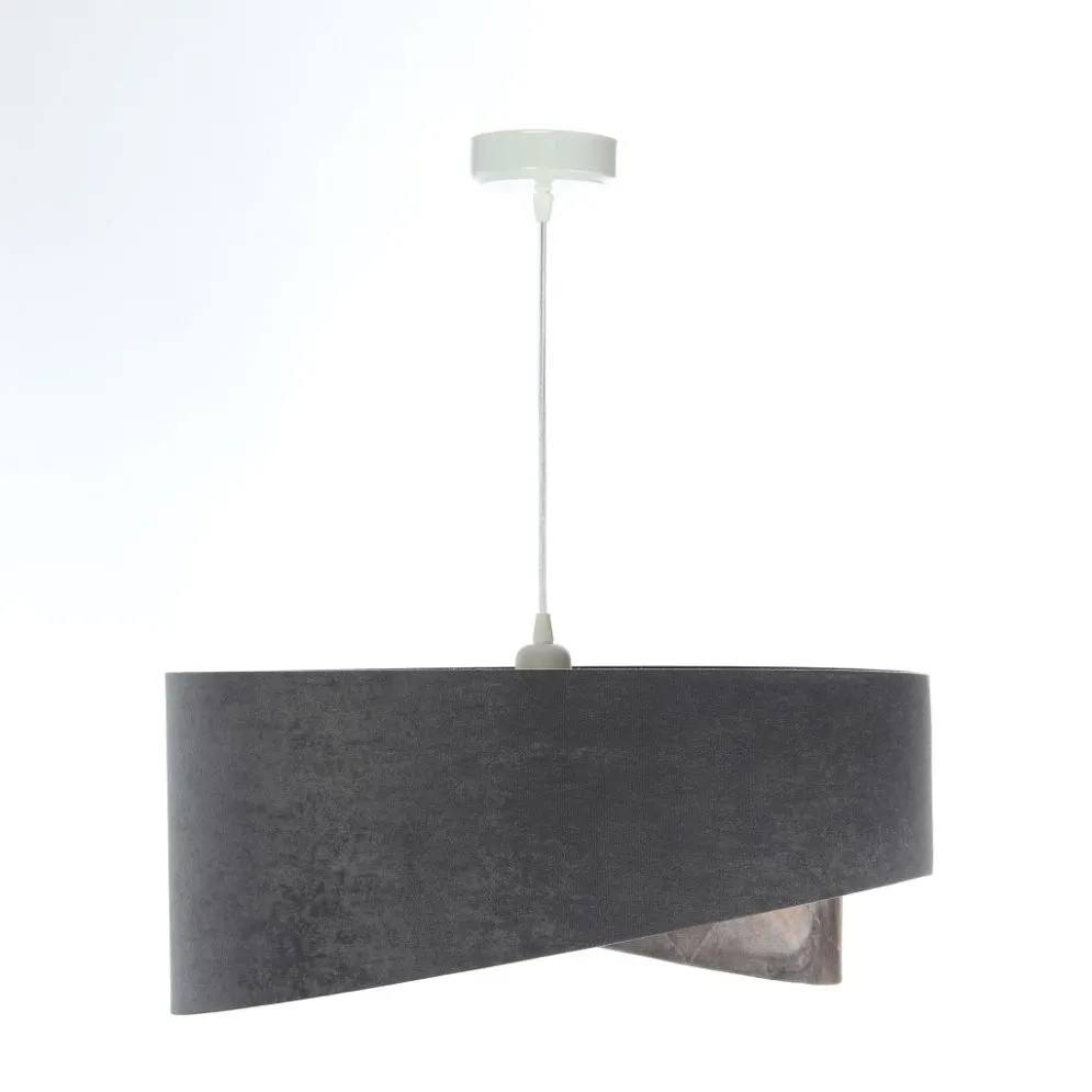 Lampa wisząca TOURMALINE szara/złota nowoczesna elegancka | MIRAT. w stylu  kolekcja