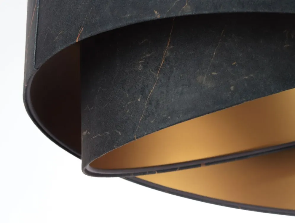 Lampa wisząca BLACK MARBLE czarna/złota dwukolorowa nowoczesna | MIRAT. w stylu  kolekcja