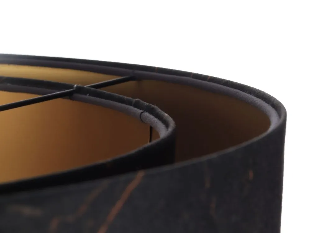 Lampa wisząca BLACK MARBLE czarna/złota dwukolorowa nowoczesna | MIRAT. w stylu  kolekcja