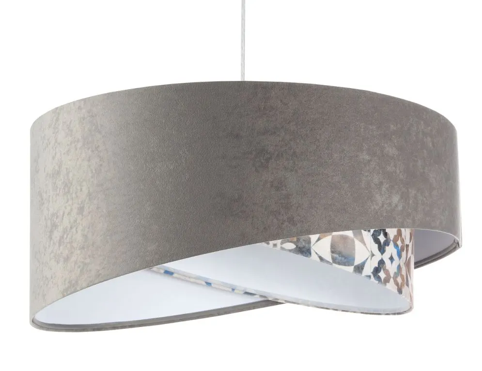 Lampa wisząca ASHES szara/biała nowoczesna trzykolorowa | MIRAT. w stylu  kolekcja