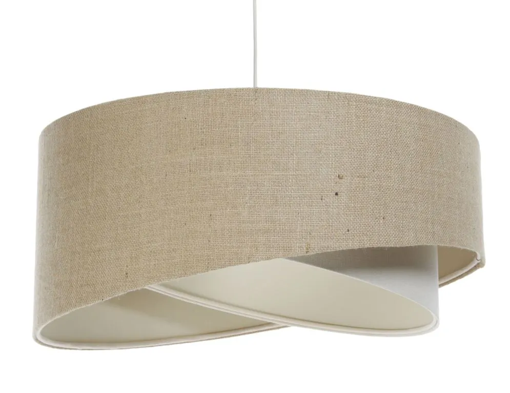 Okrągła lampa wisząca BOHO-CHIC JUTA 50 cm naturalna/szara I sklep meblowy MIRAT.