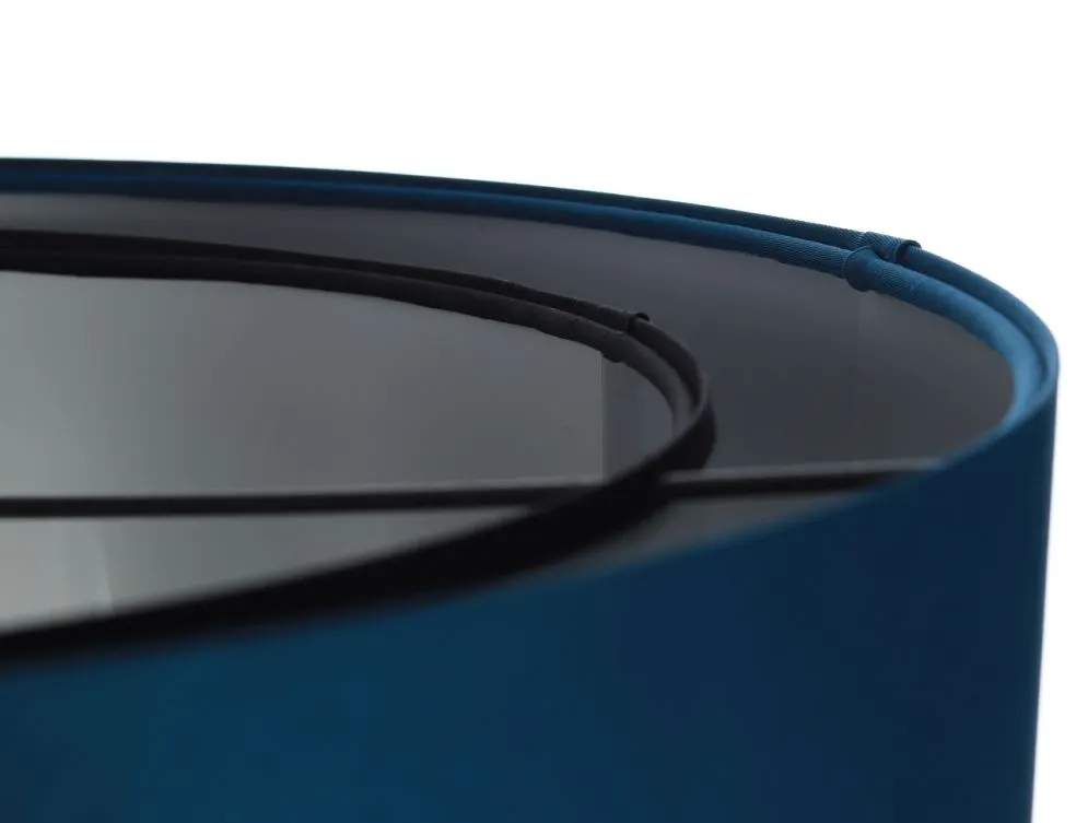 Lampa wisząca DOUBLE BLUE 60 granatowa/srebrna nad stół | MIRAT. w stylu  kolekcja