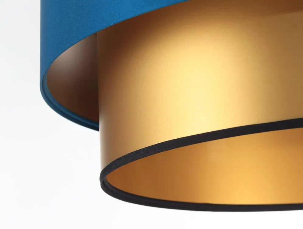 Lampa wisząca DOUBLE BLUE 40 granatowa/złota w stylu glamour | MIRAT. w stylu kolekcja