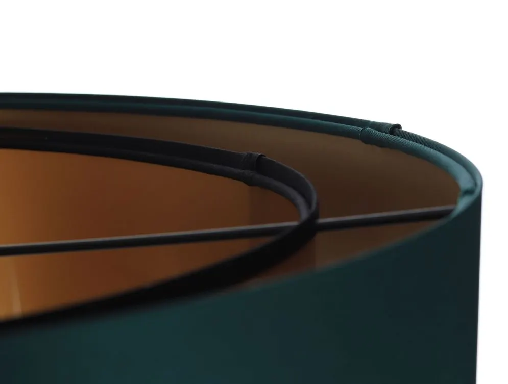 Lampa wisząca DOUBLE GREEN 60 zielona/złota nad stół | MIRAT. w stylu  kolekcja