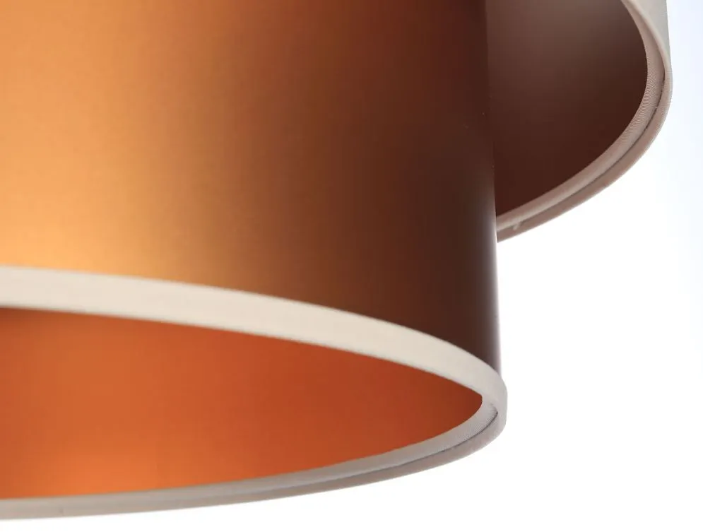 Lampa wisząca DOUBLE CREAM 50 kremowa/miedziana dwukolorowa polskiej produkcji | MIRAT. w stylu  kolekcja