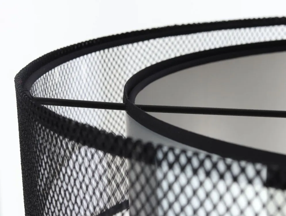 Lampa wisząca DOUBLE NET 40 srebrna w stylu loft | MIRAT.