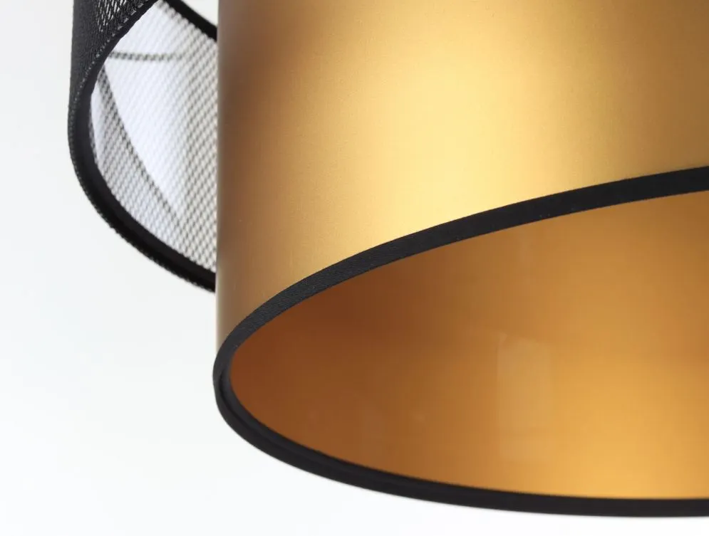 Lampa wisząca DOUBLE NET 50 złota na 1 żarówkę w stylu loft | MIRAT.