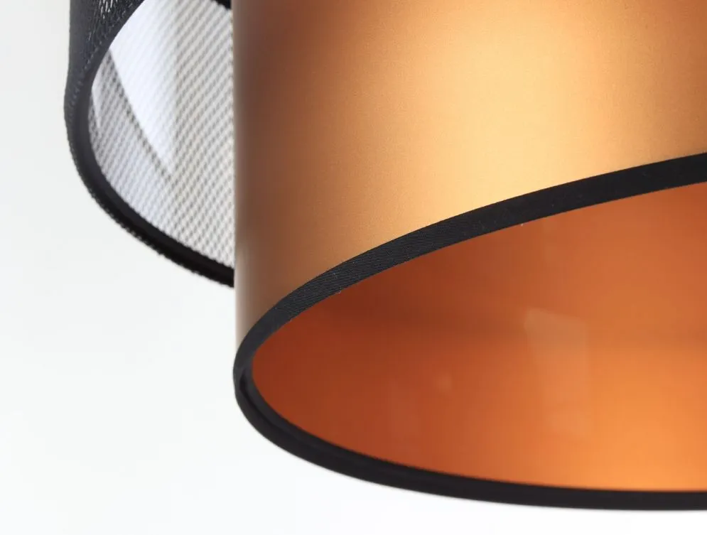 Lampa wisząca DOUBLE NET 50 miedziana w stylu industrialnym | MIRAT.