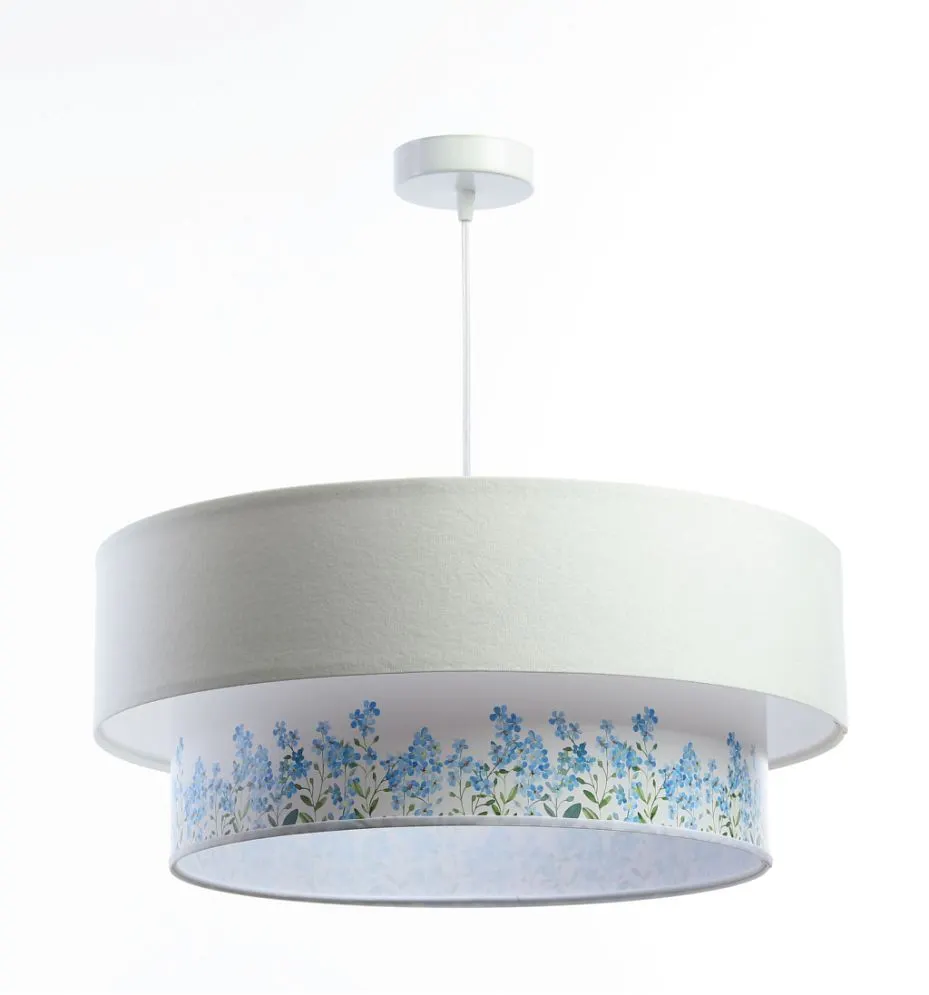 Lampa wisząca DOUBLE FLOWER 40 biała nowoczesna do kuchni | MIRAT.