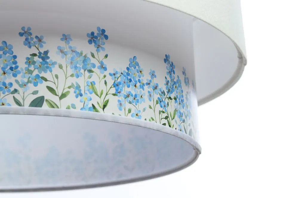 Lampa wisząca DOUBLE FLOWER 60 biała ręcznie robiona | MIRAT.