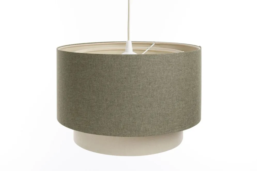 Lampa wisząca ERUTAN DOUBLE 60 zielona/kremowa duża nad stół I sklep meblowy MIRAT.