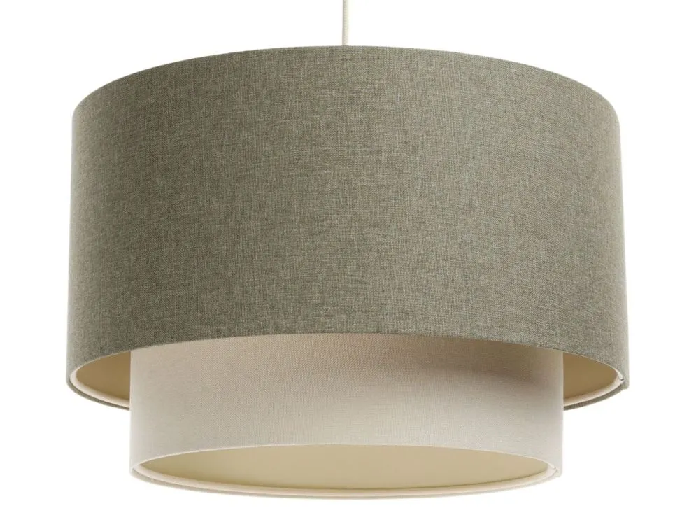 Lampa wisząca ERUTAN DOUBLE 60 zielona/kremowa duża nad stół I sklep meblowy MIRAT.