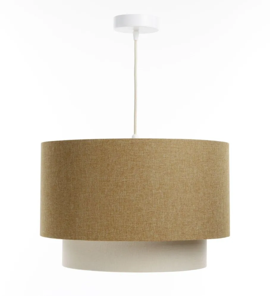 Lampa wisząca ERUTAN DOUBLE 50 żółta/kremowa do sypialni I sklep meblowy MIRAT.