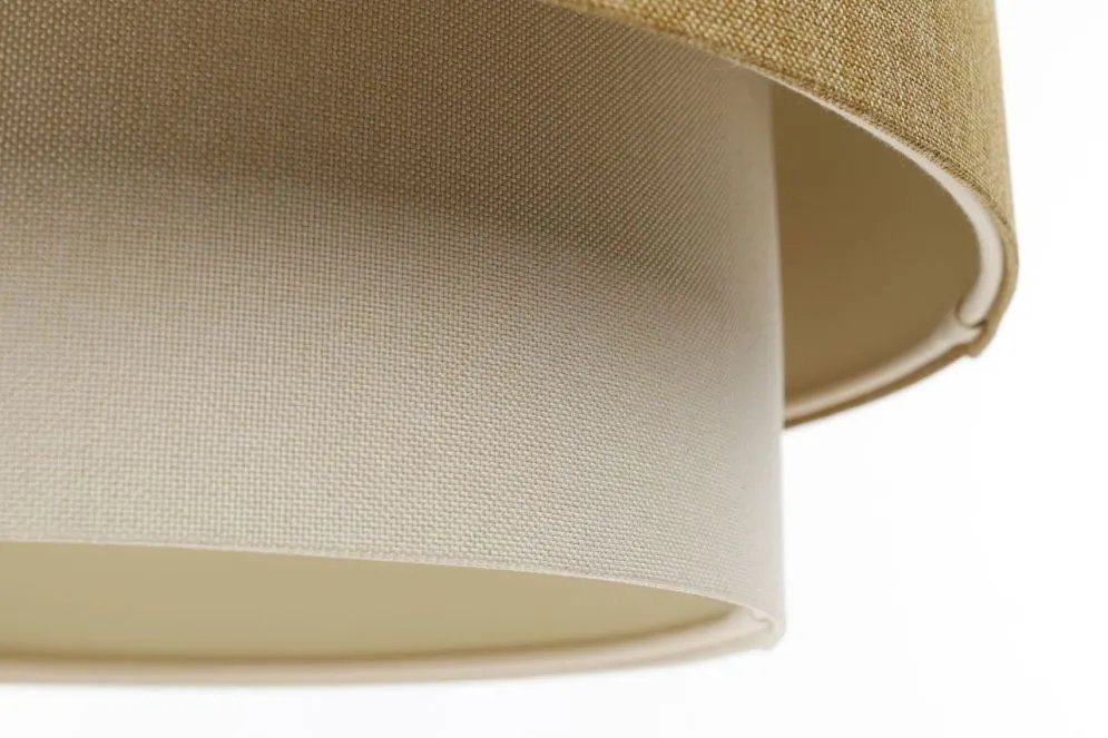 Lampa wisząca ERUTAN DOUBLE 40 żółta/kremowa polskiej produkcji I sklep meblowy MIRAT.