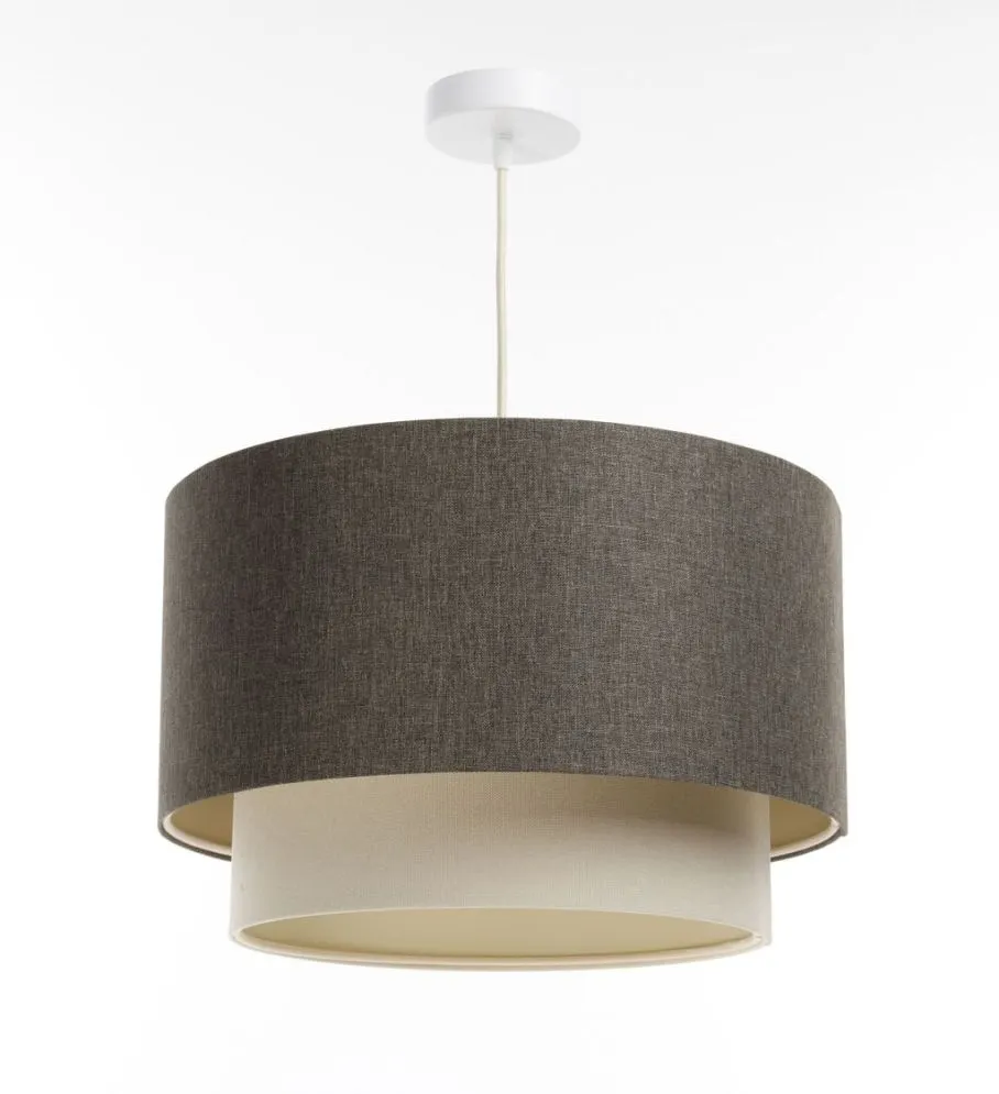 Lampa wisząca ERUTAN DOUBLE 40 szara/kremowa minimalistyczna I sklep meblowy MIRAT.