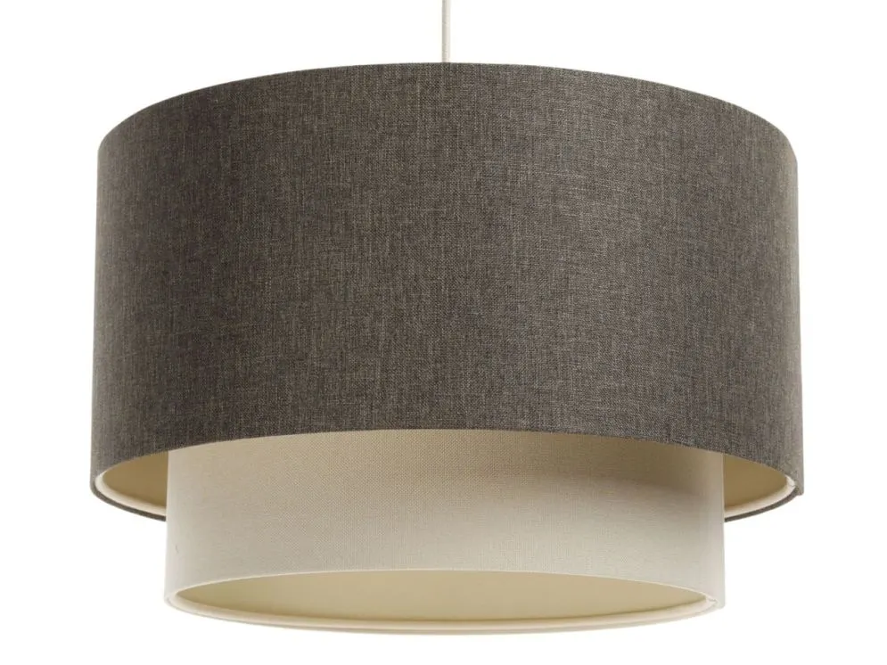 Lampa wisząca ERUTAN DOUBLE 40 szara/kremowa minimalistyczna I sklep meblowy MIRAT.