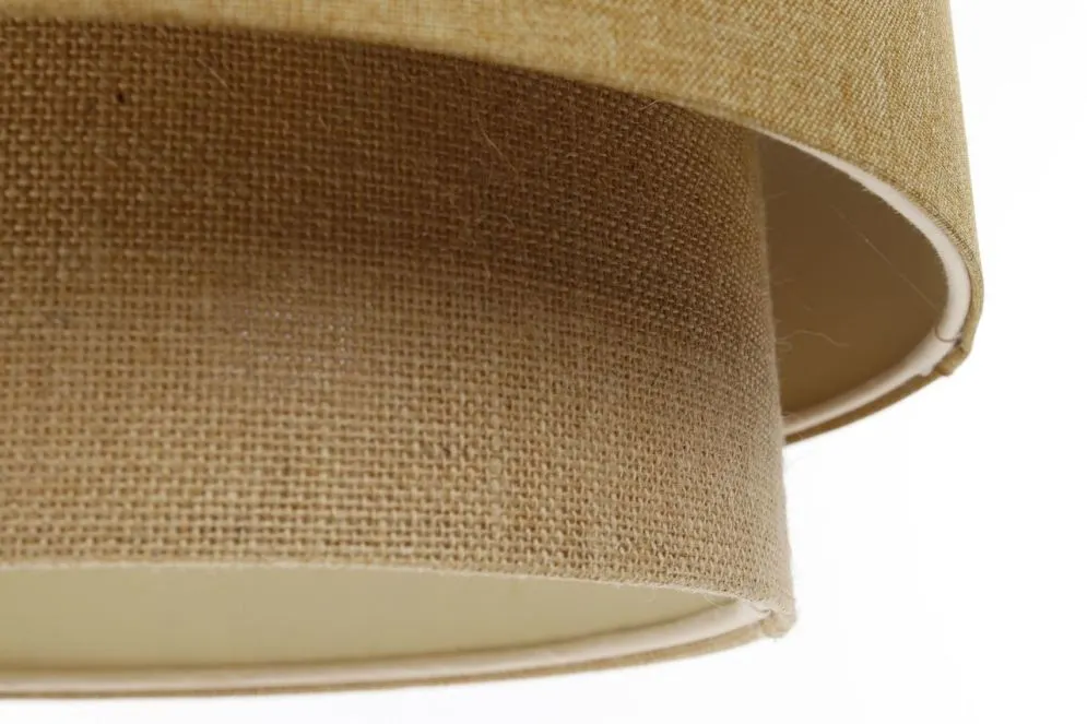 Lampa wisząca ERUTAN DOUBLE 60 żółta/beżowa w stylu boho I sklep meblowy MIRAT.