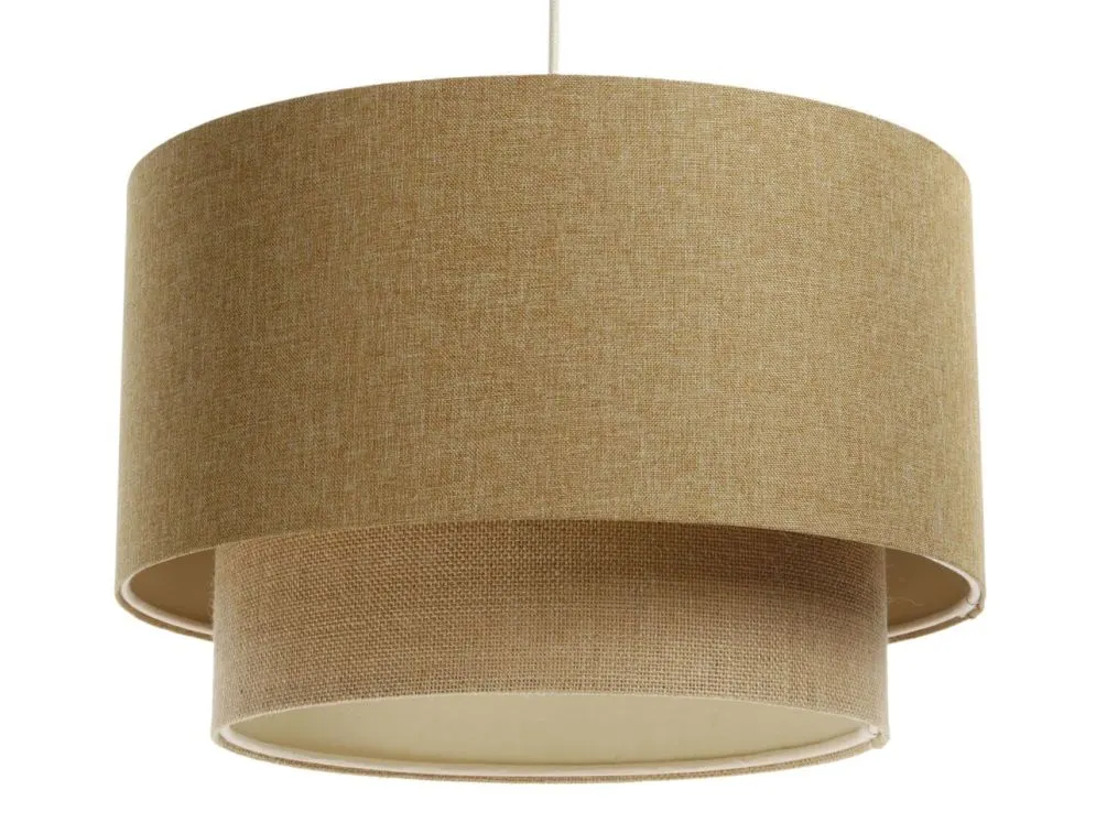 Lampa wisząca ERUTAN DOUBLE 40 żółta/beżowa nowoczesna I sklep meblowy MIRAT.