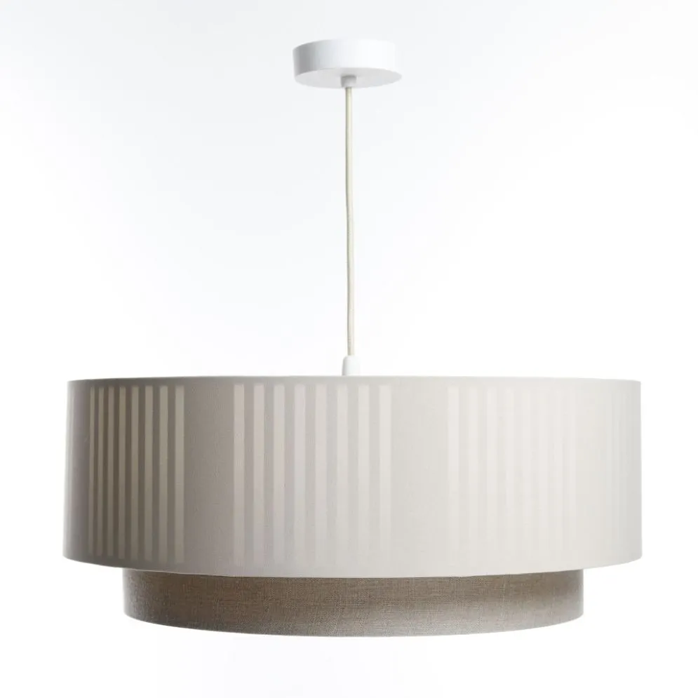Lampa wisząca DUO LAMI LINE 50x20 kremowa/beżowa do sypialni I sklep meblowy MIRAT.