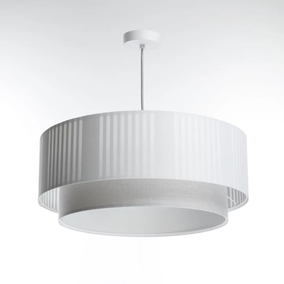 Lampa wisząca DUO LAMI LINE 50x20 biała boho I sklep meblowy MIRAT.