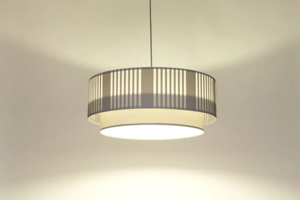 Lampa wisząca DUO LAMI LINE 60x25 biała do salonu I sklep meblowy MIRAT.