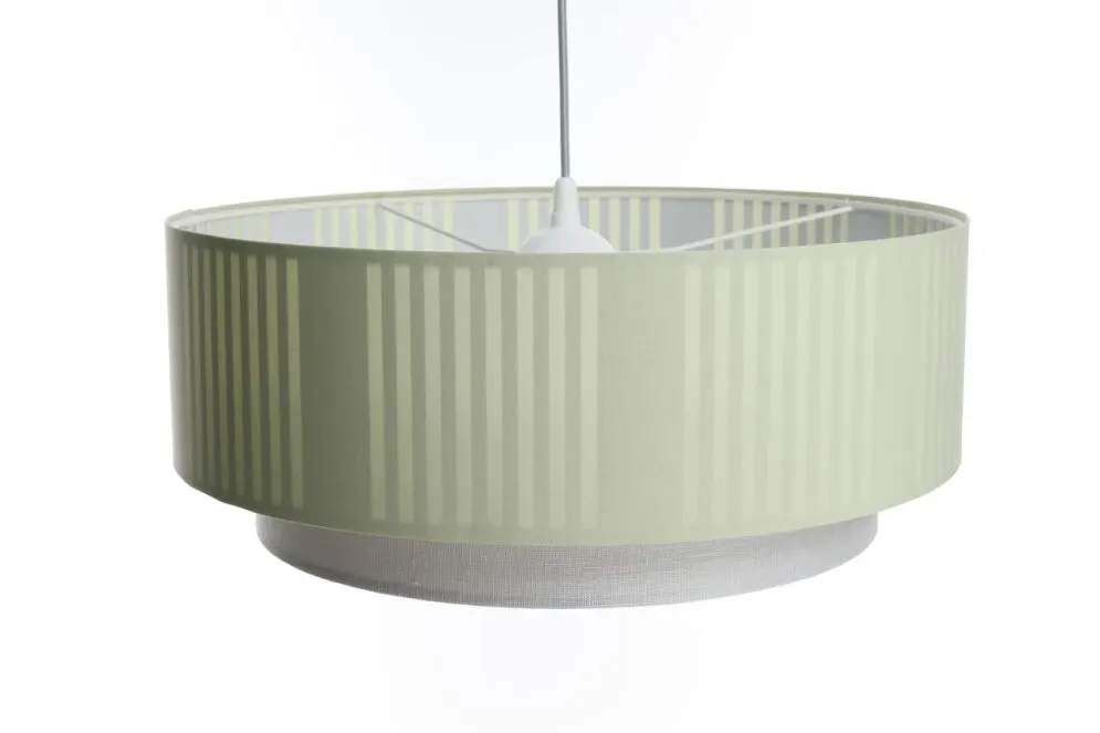 Lampa wisząca DUO LAMI LINE 60x25 zielona/kremowa pojedyncza I sklep meblowy MIRAT.