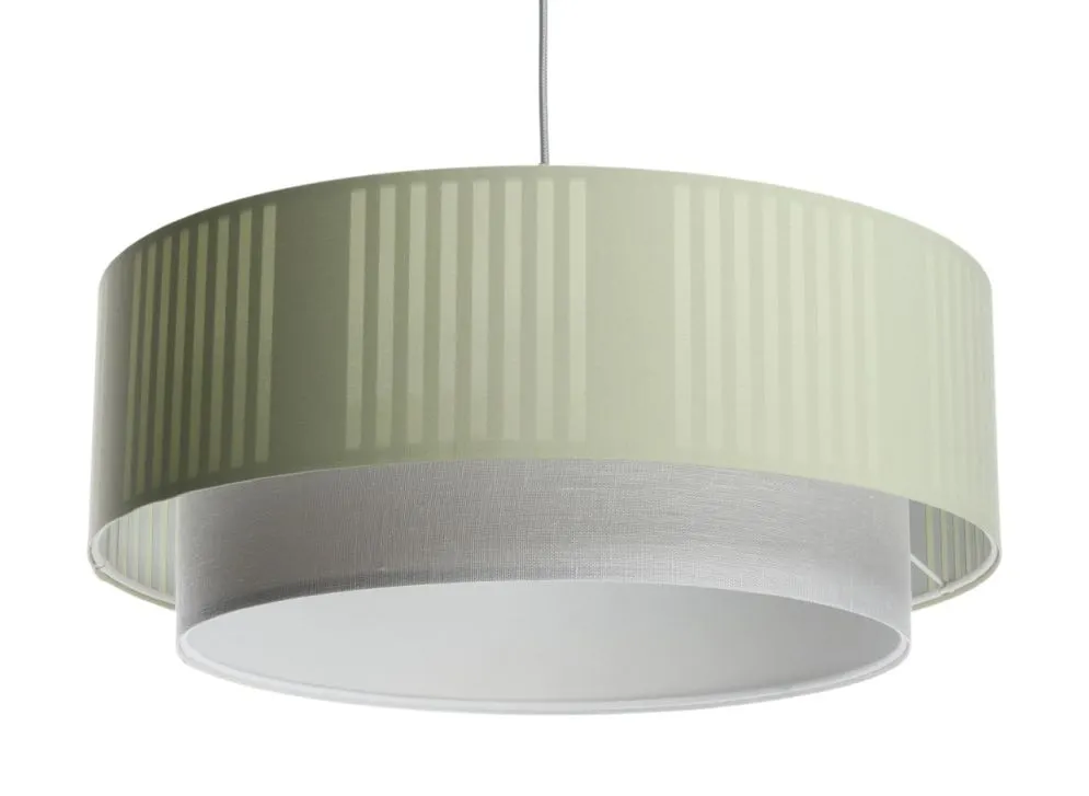 Lampa wisząca DUO LAMI LINE 60x25 zielona/kremowa pojedyncza I sklep meblowy MIRAT.