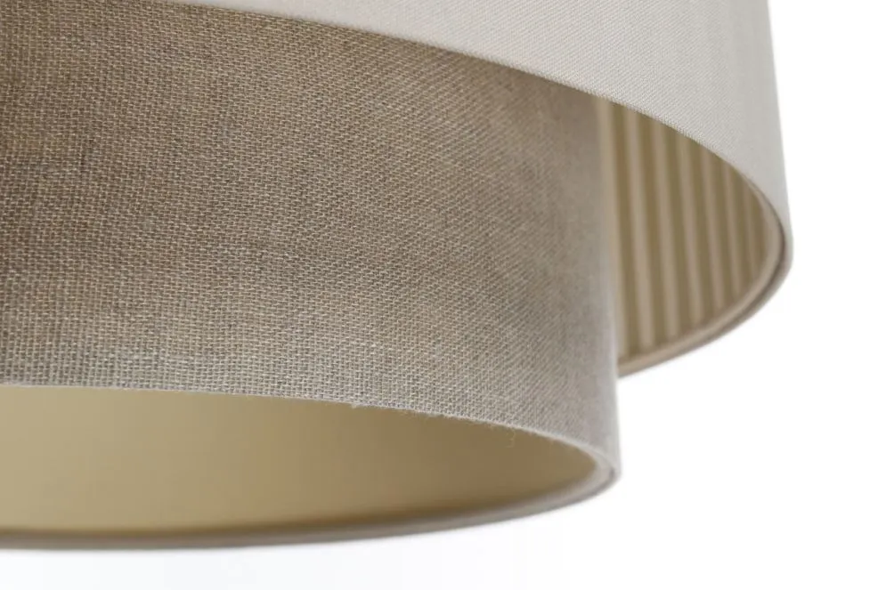 Lampa wisząca DUO LAMI LINE 50 kremowa/beżowa do salonu I sklep meblowy MIRAT.