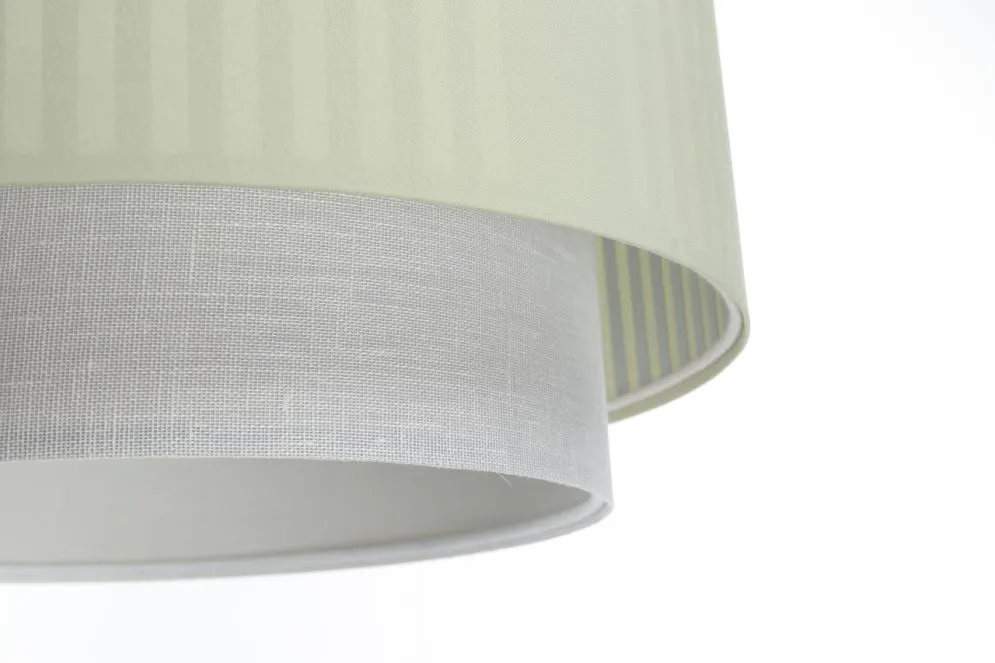 Lampa wisząca DUO LAMI LINE 40 zielona/kremowa boho I sklep meblowy MIRAT.