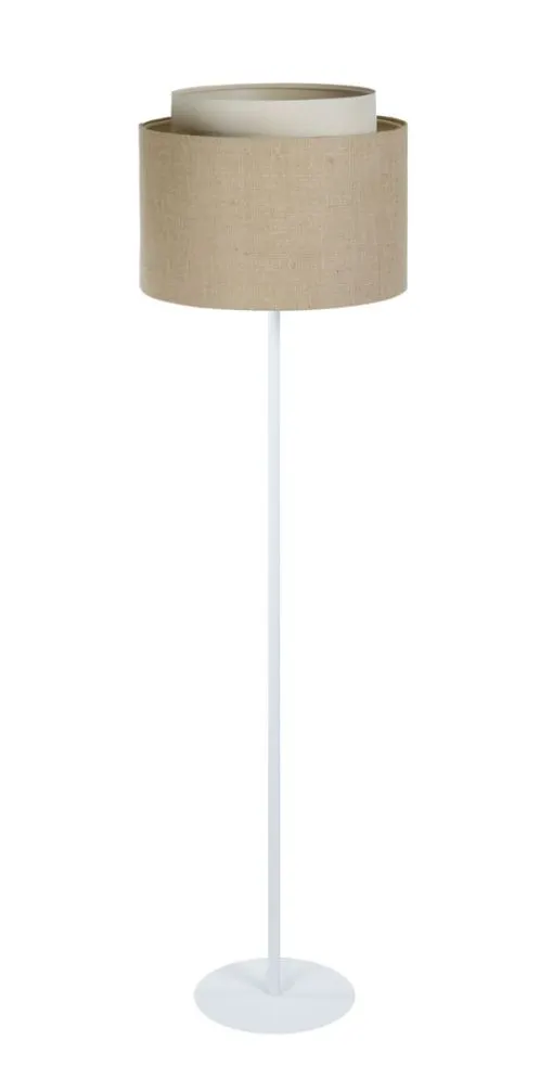 Lampa stojąca ASU I beżowa/biała w stylu skandynawskim I sklep meblowy MIRAT.
