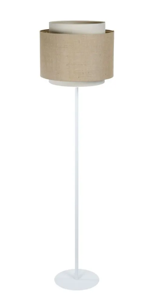 Lampa stojąca ASU II beżowa/biała boho I sklep meblowy MIRAT.